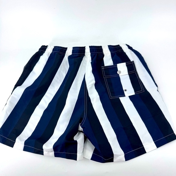 Bather‎ Blue and White Striped Swim Trunks Nautical Style - Picture 3 of 9